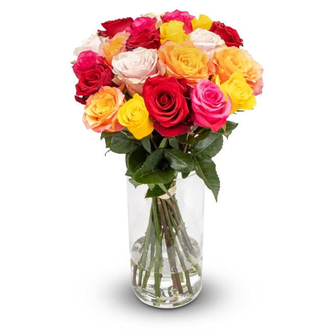 Bouquet of colorful roses